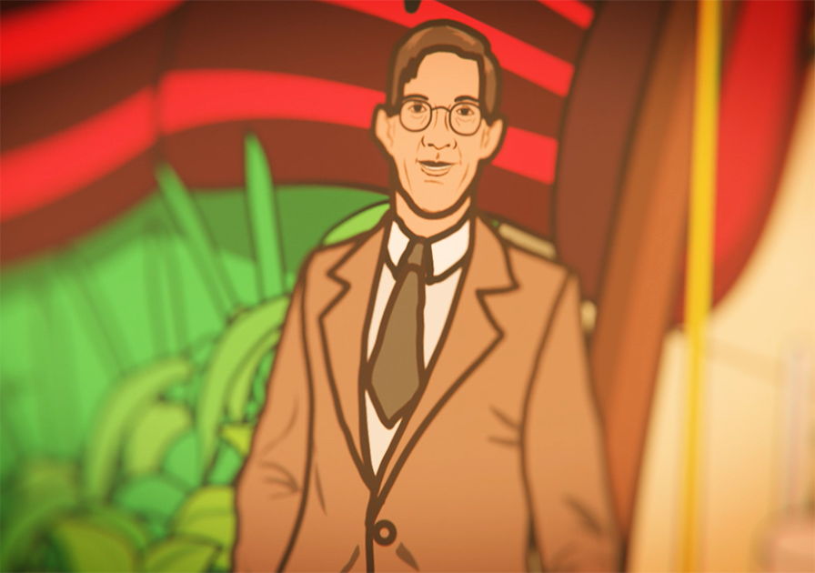 cartoon of robert wadlow