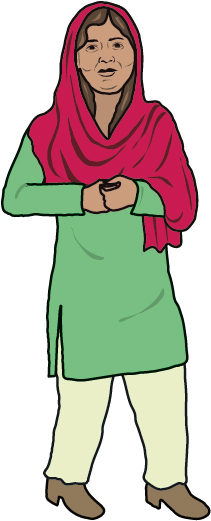 illustration of malala