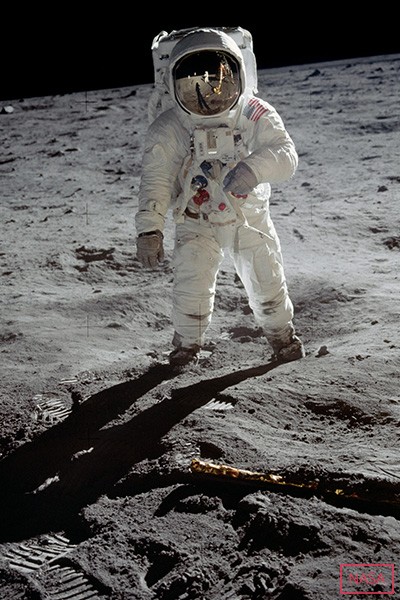 Buzz Aldrin the Moon in 1969