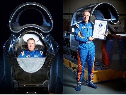 andy green with gwr certificate and in thrust ssc