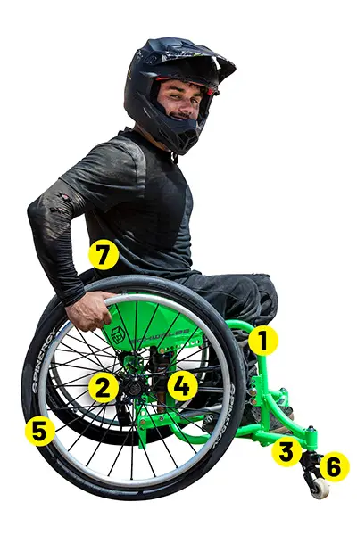 The anatomy of a WCMX Wheelchair