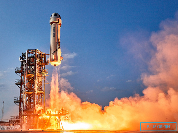 blue origin spacecraft launching