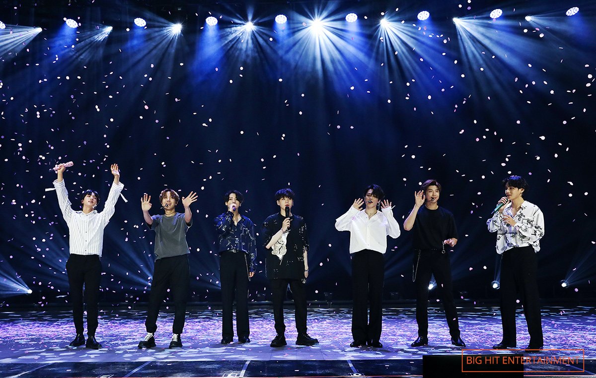 BTS at the virtual live concert Big Bang Con: The Live in 2020