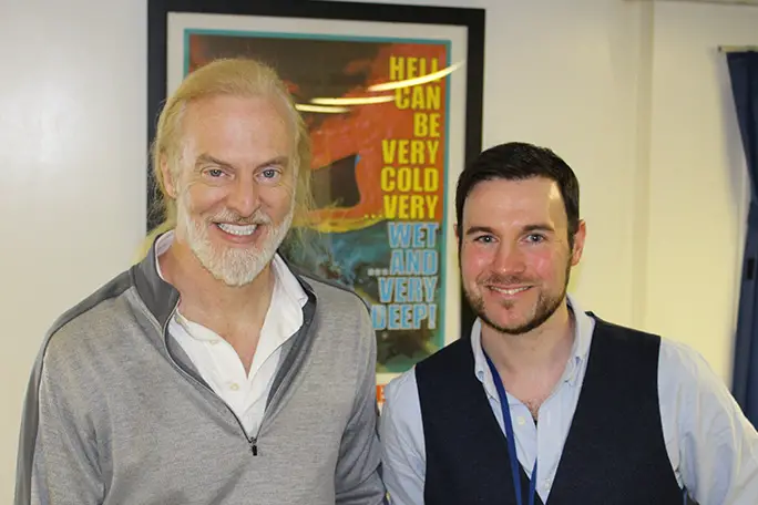 Victor with guinness World Records Managing Editor, Adam Millward