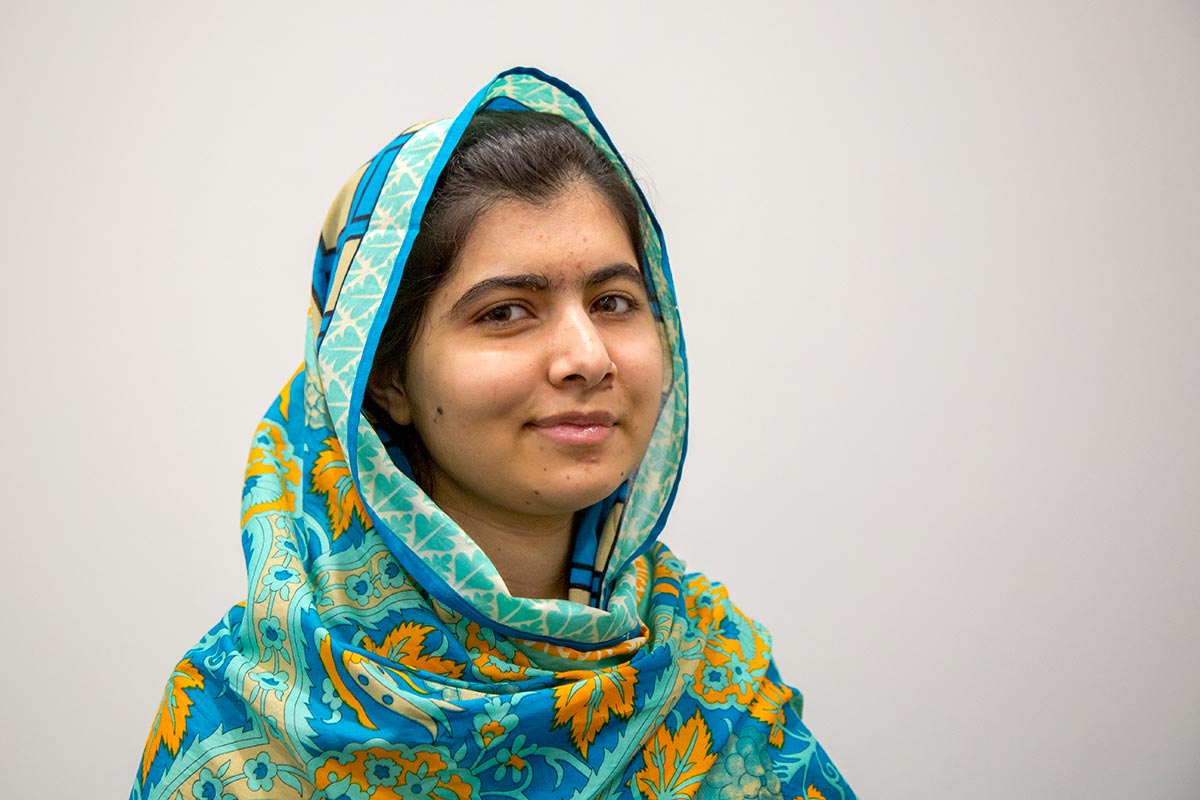 Malala in cream background