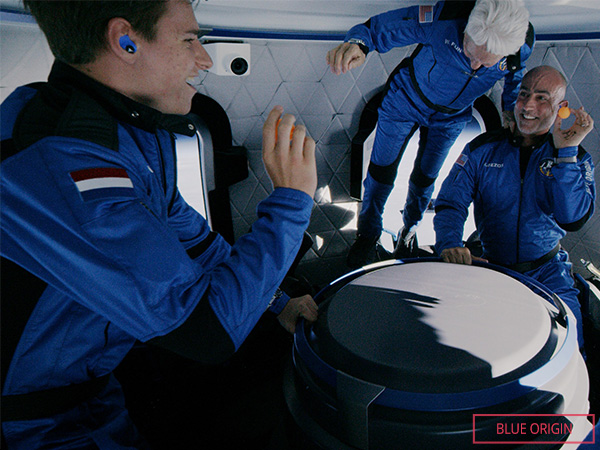 wally funk floating in space